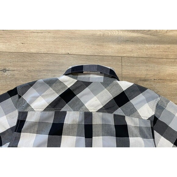 Smartwool Shirt Mens Medium Plaid Short Sleeve Button Up Merino Wool Blend Camp - Picture 8 of 9